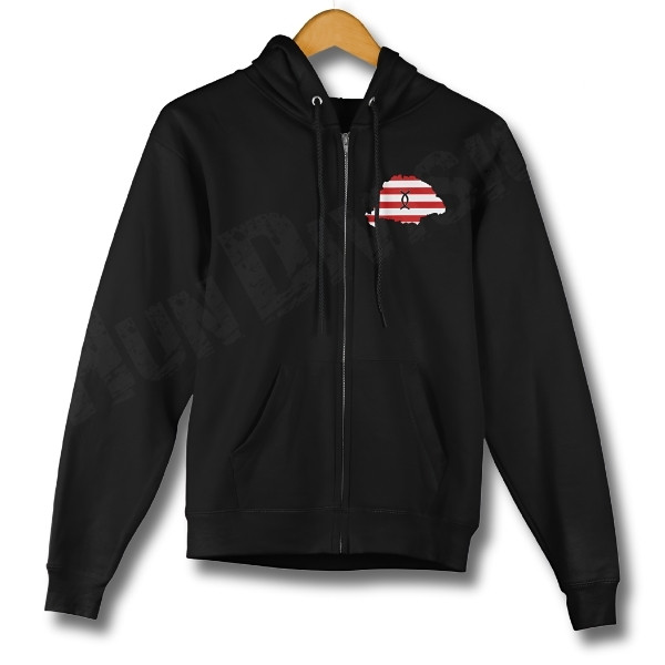 Nagy-Magyarország - H férfi cipzáras pulóver