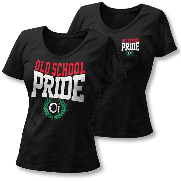 Oldschool pride, Oi! - Női V-nyakú póló