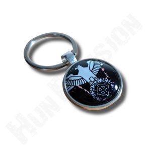 Felemelkedő sas, keltával fém kulcstartó