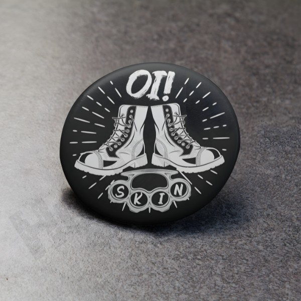 Oi! Skin boxer kitűző