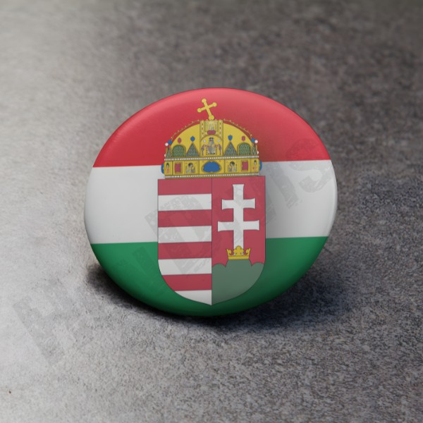 Magyar címeres kitűző