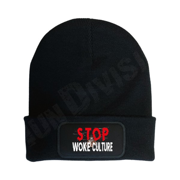 STOP Woke kötött sapka