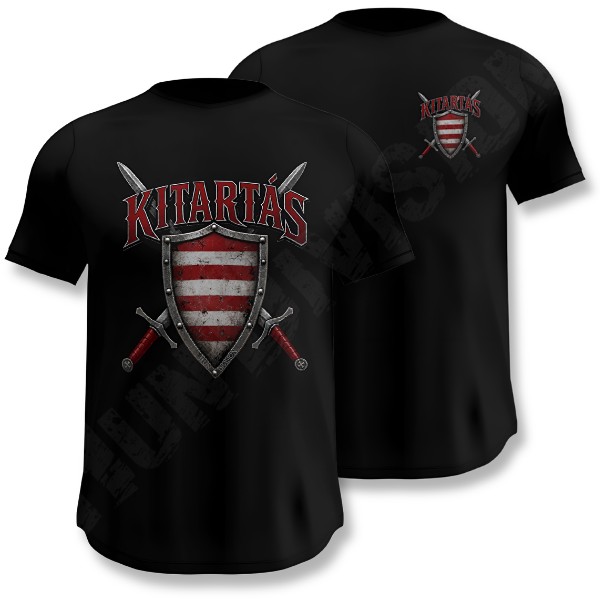 Kitartás! – férfi technikai sport póló